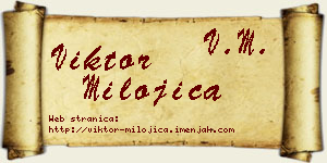 Viktor Milojica vizit kartica